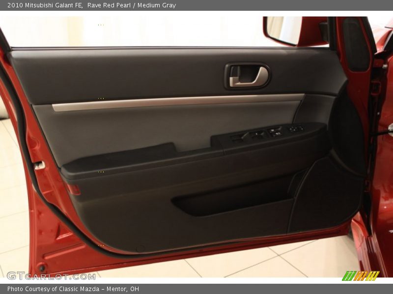 Rave Red Pearl / Medium Gray 2010 Mitsubishi Galant FE
