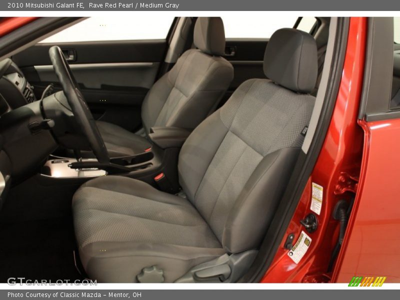 Rave Red Pearl / Medium Gray 2010 Mitsubishi Galant FE