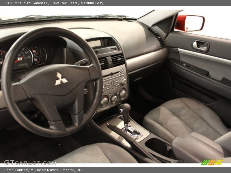 Rave Red Pearl / Medium Gray 2010 Mitsubishi Galant FE