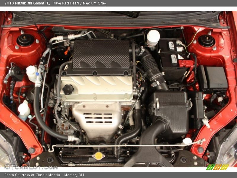 Rave Red Pearl / Medium Gray 2010 Mitsubishi Galant FE