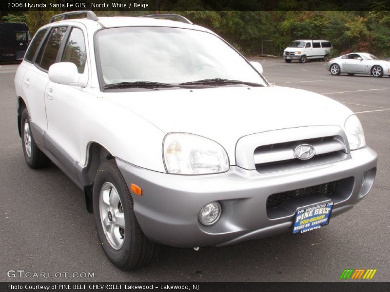 Nordic White / Beige 2006 Hyundai Santa Fe GLS