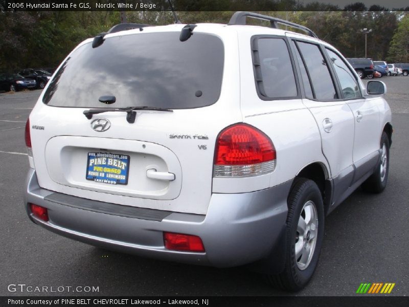 Nordic White / Beige 2006 Hyundai Santa Fe GLS