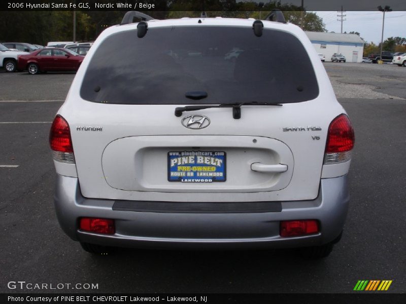 Nordic White / Beige 2006 Hyundai Santa Fe GLS