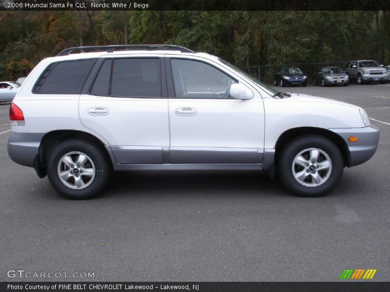 Nordic White / Beige 2006 Hyundai Santa Fe GLS