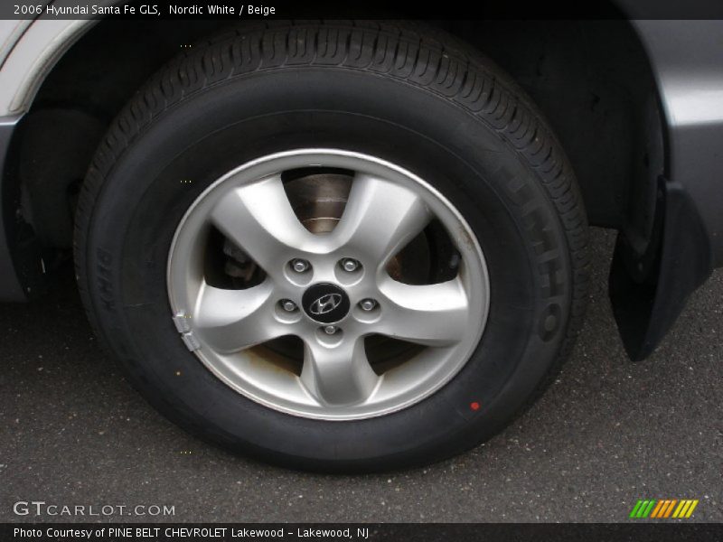 Nordic White / Beige 2006 Hyundai Santa Fe GLS