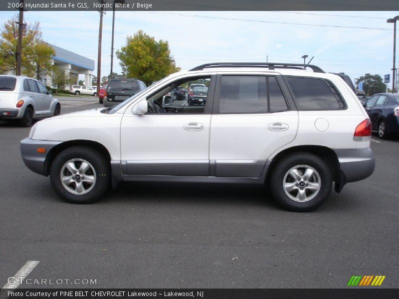 Nordic White / Beige 2006 Hyundai Santa Fe GLS