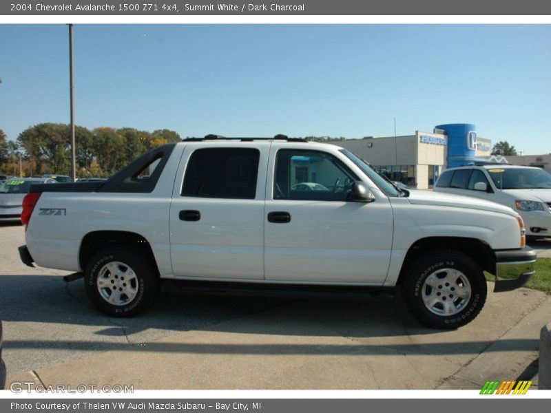 Summit White / Dark Charcoal 2004 Chevrolet Avalanche 1500 Z71 4x4