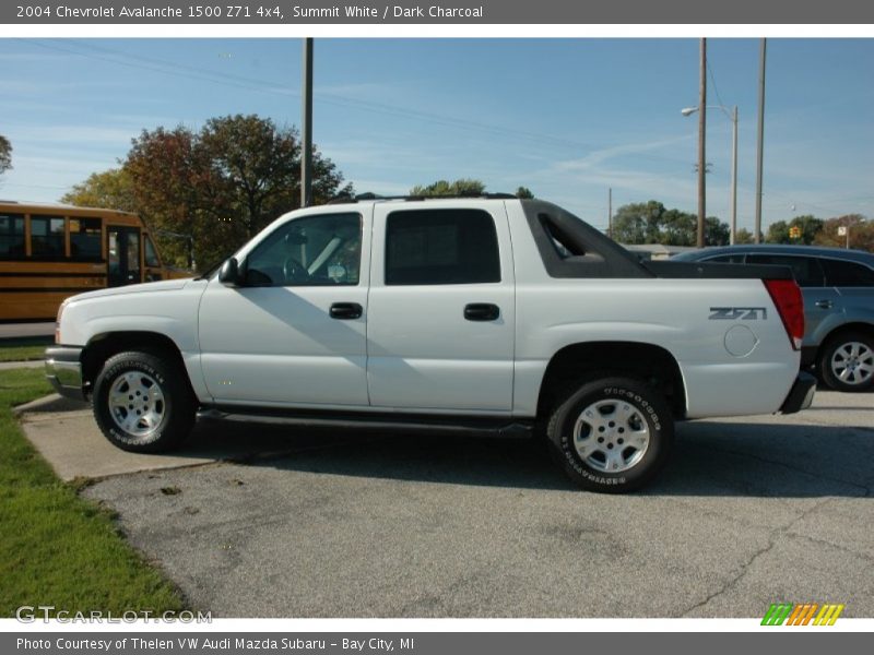 Summit White / Dark Charcoal 2004 Chevrolet Avalanche 1500 Z71 4x4