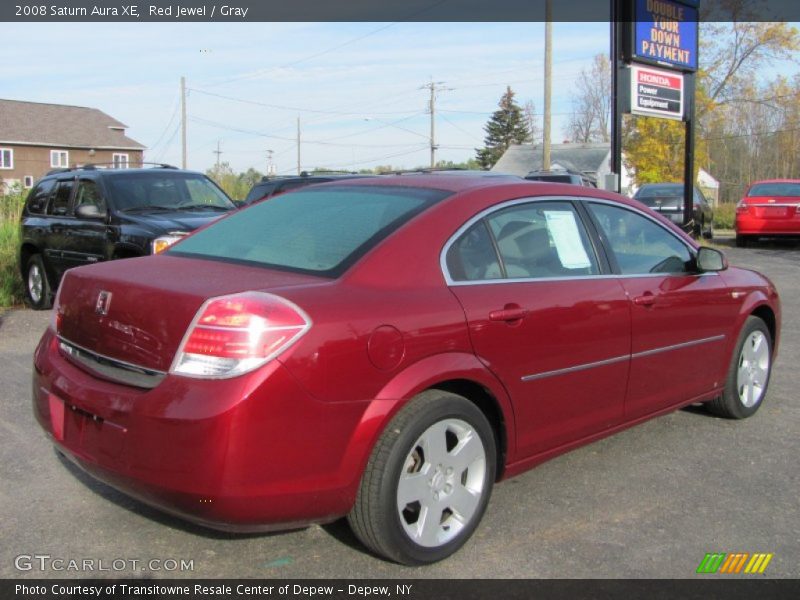 Red Jewel / Gray 2008 Saturn Aura XE