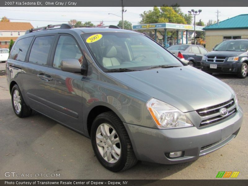 Olive Gray / Gray 2007 Kia Sedona EX