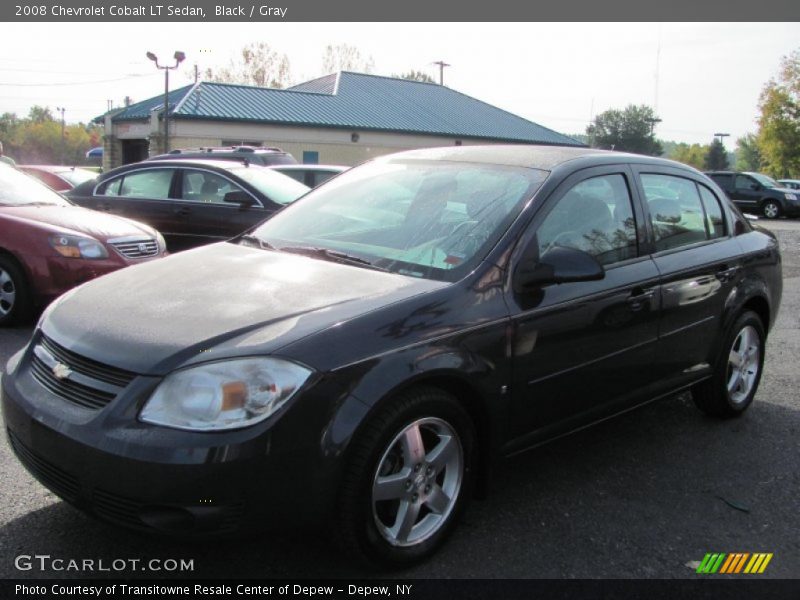 Black / Gray 2008 Chevrolet Cobalt LT Sedan