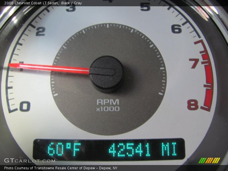 Black / Gray 2008 Chevrolet Cobalt LT Sedan