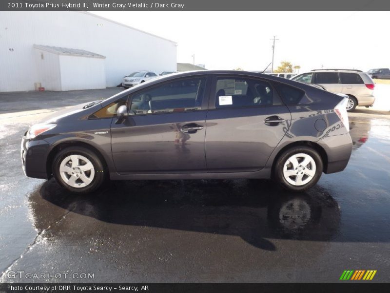 Winter Gray Metallic / Dark Gray 2011 Toyota Prius Hybrid III