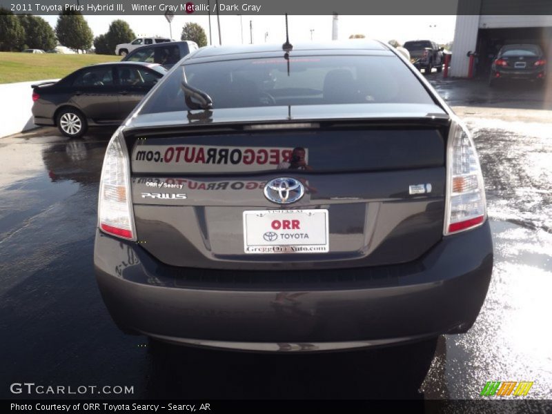 Winter Gray Metallic / Dark Gray 2011 Toyota Prius Hybrid III