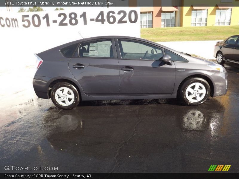 Winter Gray Metallic / Dark Gray 2011 Toyota Prius Hybrid III