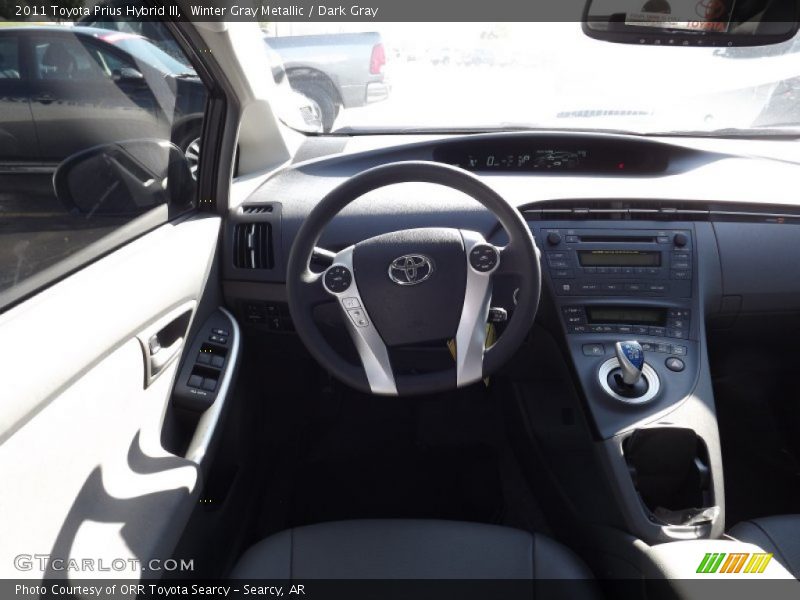Winter Gray Metallic / Dark Gray 2011 Toyota Prius Hybrid III