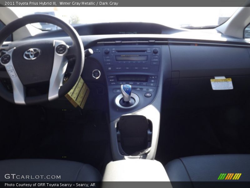 Winter Gray Metallic / Dark Gray 2011 Toyota Prius Hybrid III