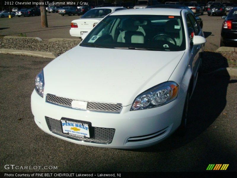 Summit White / Gray 2012 Chevrolet Impala LT