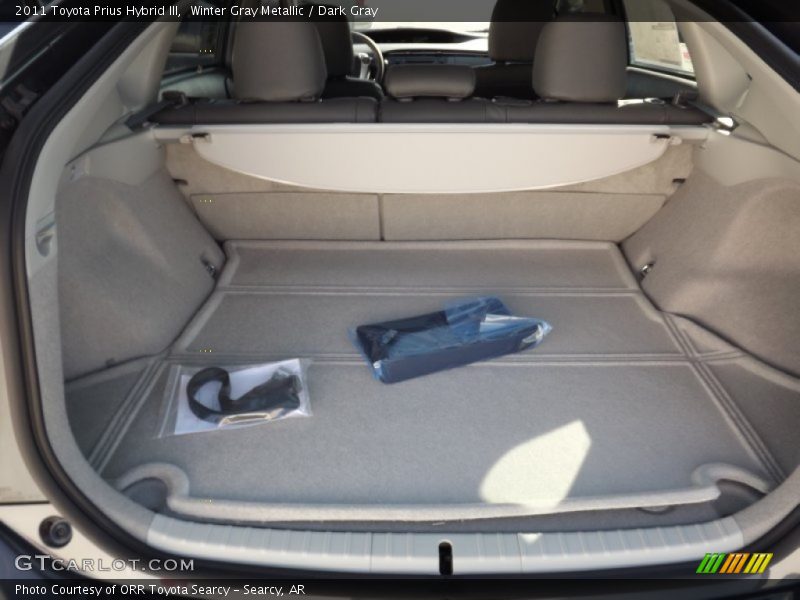 Winter Gray Metallic / Dark Gray 2011 Toyota Prius Hybrid III