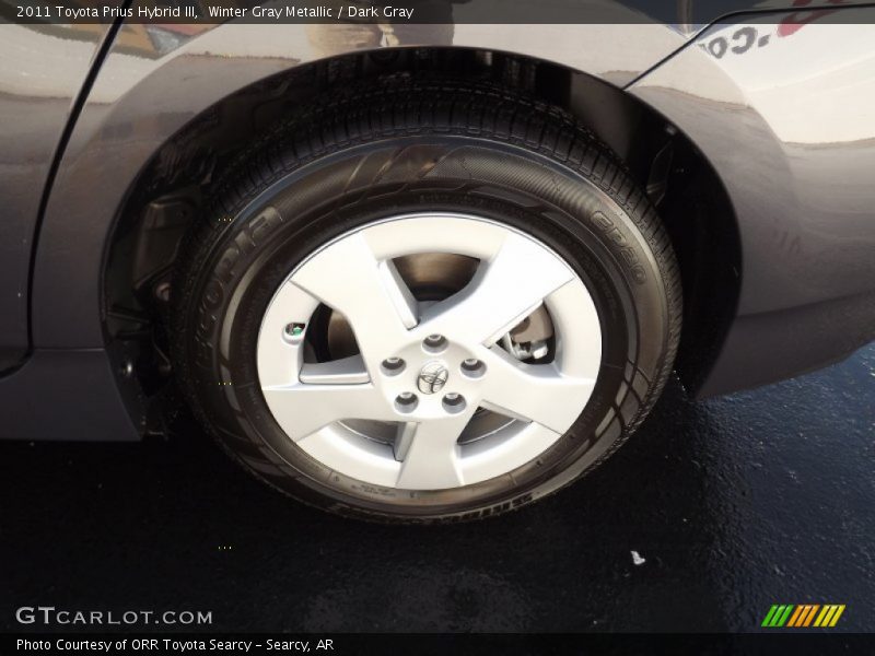 Winter Gray Metallic / Dark Gray 2011 Toyota Prius Hybrid III