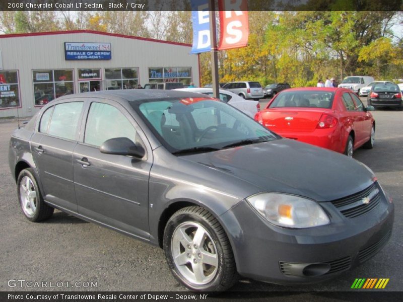 Black / Gray 2008 Chevrolet Cobalt LT Sedan