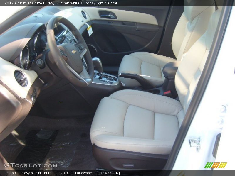 Summit White / Cocoa/Light Neutral 2012 Chevrolet Cruze LT/RS