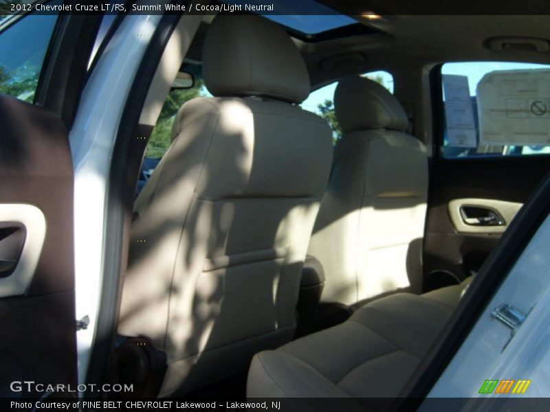 Summit White / Cocoa/Light Neutral 2012 Chevrolet Cruze LT/RS