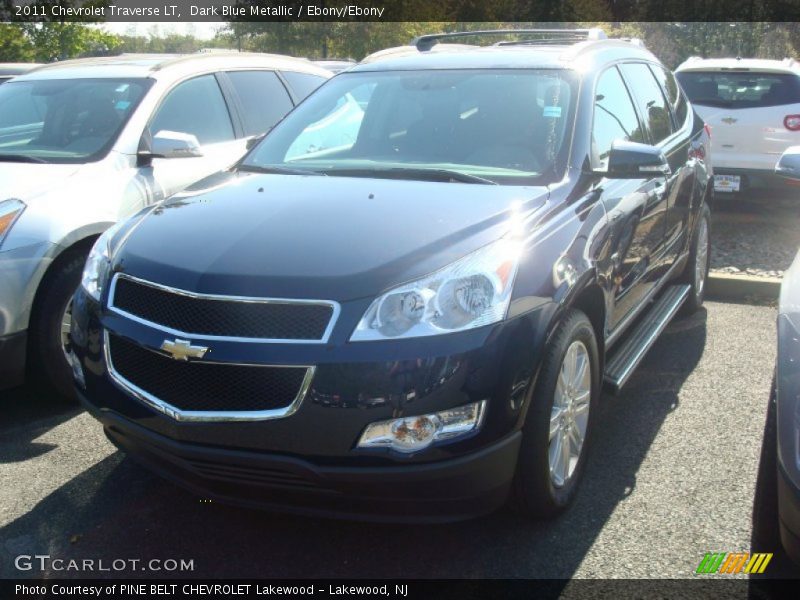 Dark Blue Metallic / Ebony/Ebony 2011 Chevrolet Traverse LT