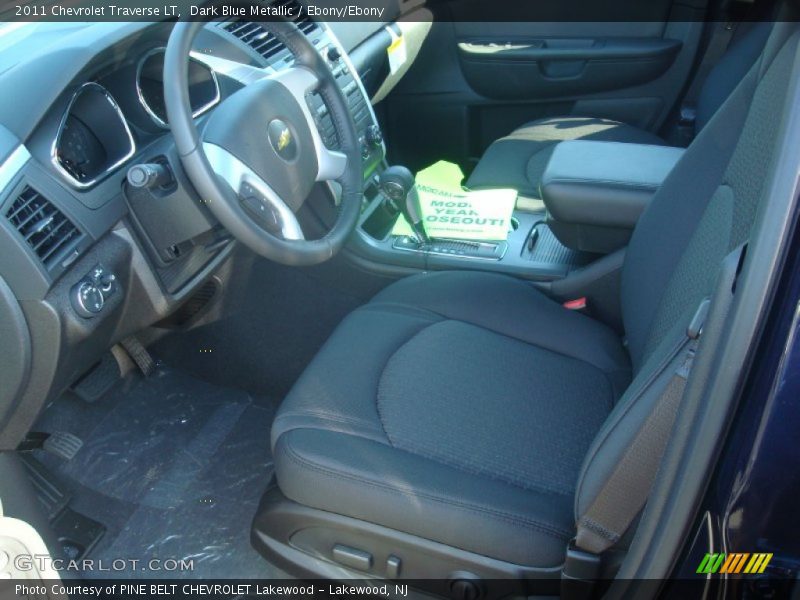 Dark Blue Metallic / Ebony/Ebony 2011 Chevrolet Traverse LT