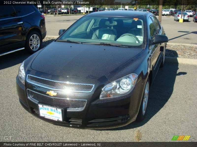 Black Granite Metallic / Titanium 2012 Chevrolet Malibu LS