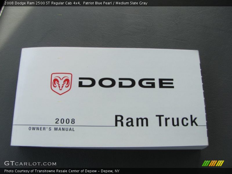 Patriot Blue Pearl / Medium Slate Gray 2008 Dodge Ram 2500 ST Regular Cab 4x4
