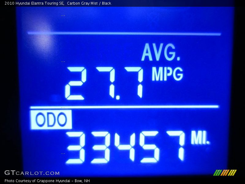 Carbon Gray Mist / Black 2010 Hyundai Elantra Touring SE