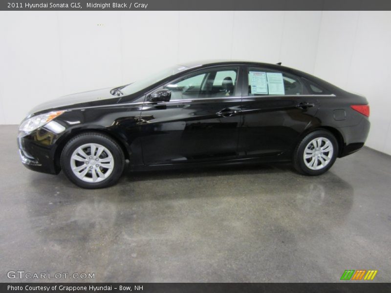 Midnight Black / Gray 2011 Hyundai Sonata GLS