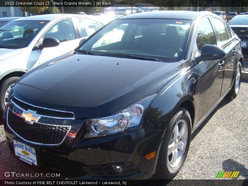 Black Granite Metallic / Jet Black 2012 Chevrolet Cruze LT