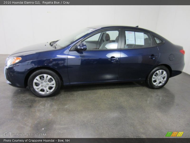 Regatta Blue / Gray 2010 Hyundai Elantra GLS