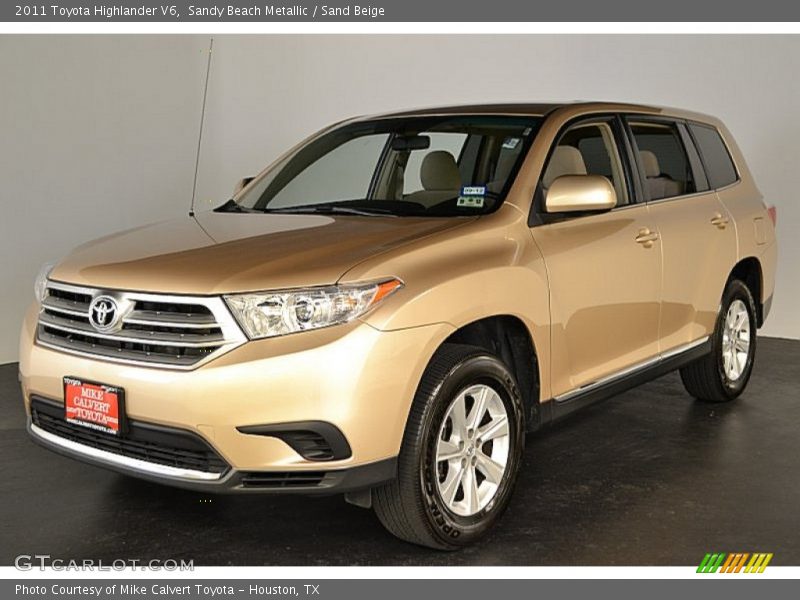 Sandy Beach Metallic / Sand Beige 2011 Toyota Highlander V6