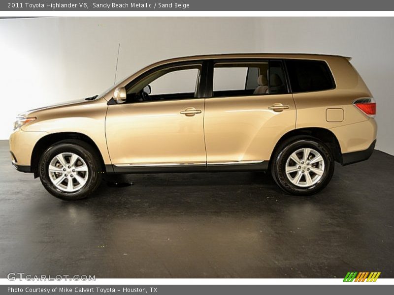 Sandy Beach Metallic / Sand Beige 2011 Toyota Highlander V6