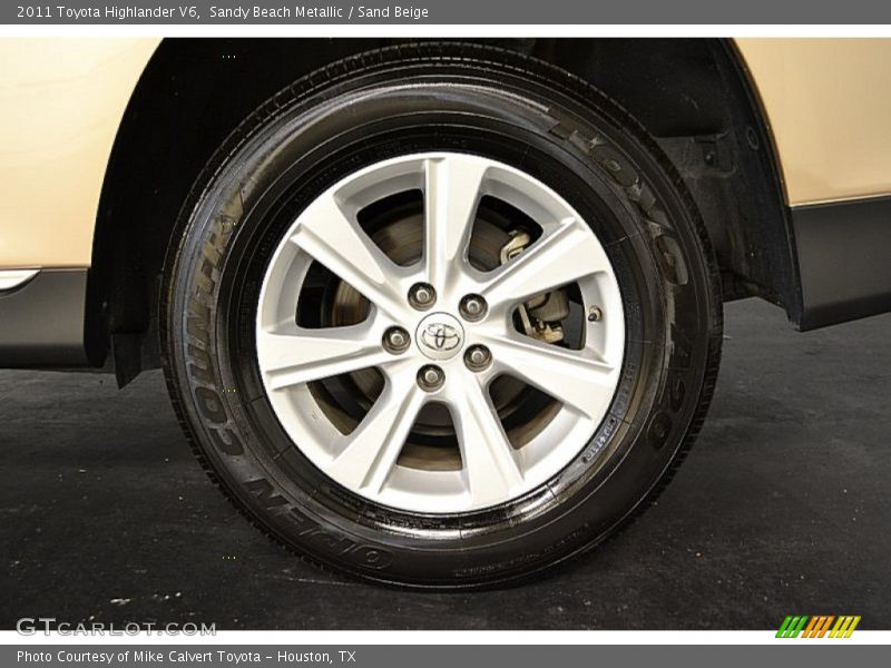 Sandy Beach Metallic / Sand Beige 2011 Toyota Highlander V6