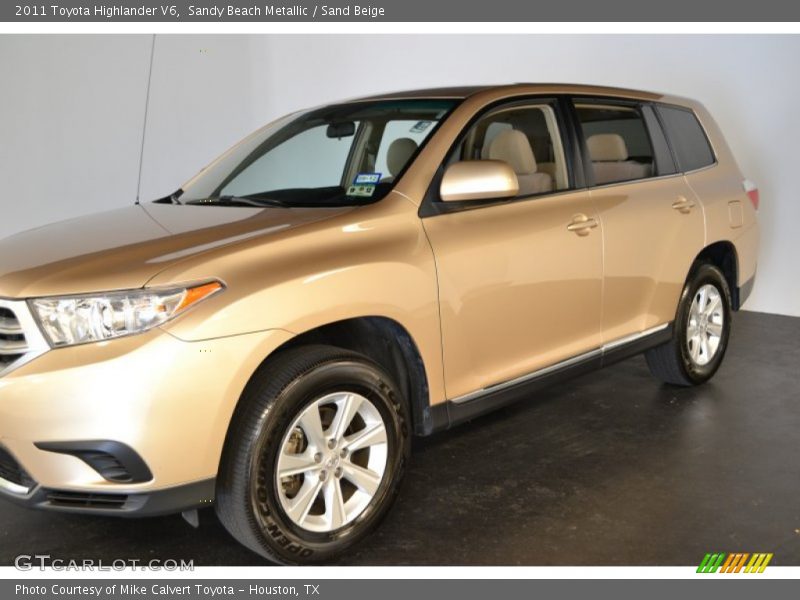 Sandy Beach Metallic / Sand Beige 2011 Toyota Highlander V6