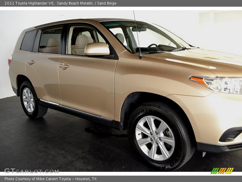 Sandy Beach Metallic / Sand Beige 2011 Toyota Highlander V6