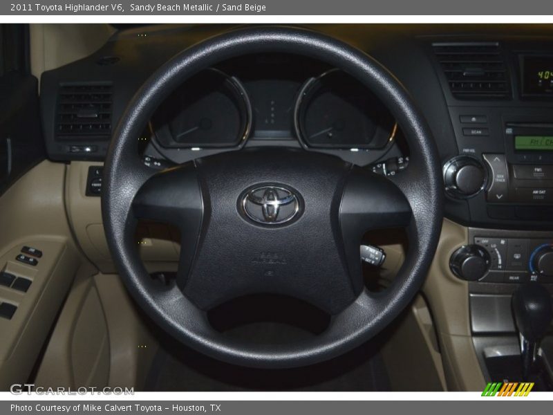Sandy Beach Metallic / Sand Beige 2011 Toyota Highlander V6