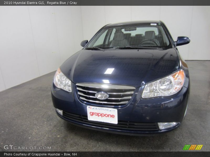 Regatta Blue / Gray 2010 Hyundai Elantra GLS