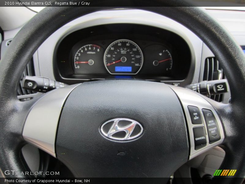 Regatta Blue / Gray 2010 Hyundai Elantra GLS