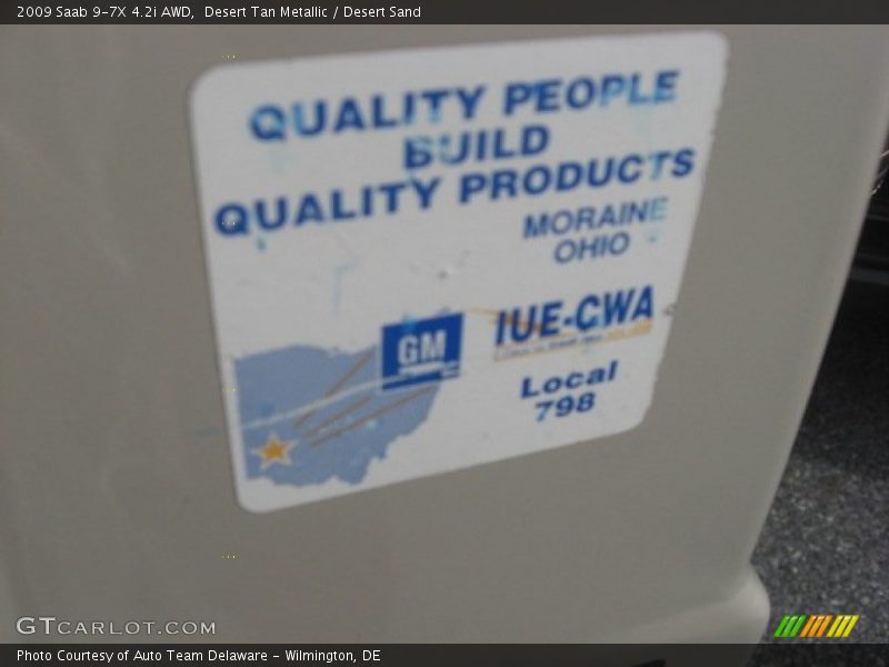 Desert Tan Metallic / Desert Sand 2009 Saab 9-7X 4.2i AWD