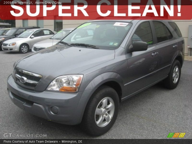 Alpine Gray / Gray 2009 Kia Sorento LX