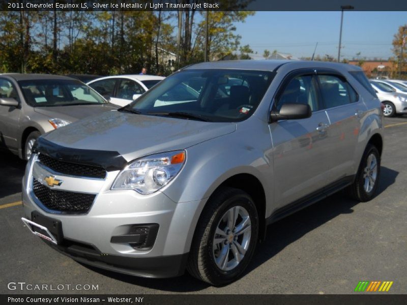 Silver Ice Metallic / Light Titanium/Jet Black 2011 Chevrolet Equinox LS