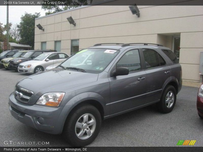 Alpine Gray / Gray 2009 Kia Sorento LX