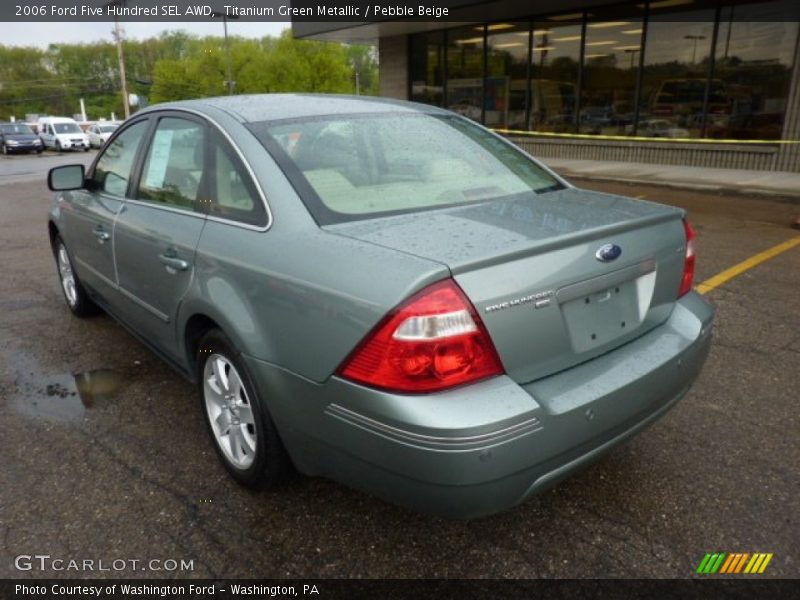 Titanium Green Metallic / Pebble Beige 2006 Ford Five Hundred SEL AWD