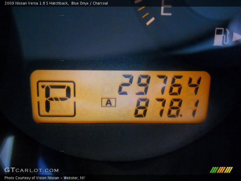 Blue Onyx / Charcoal 2009 Nissan Versa 1.8 S Hatchback