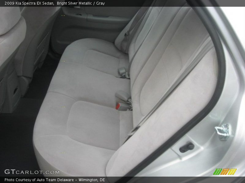 Bright Silver Metallic / Gray 2009 Kia Spectra EX Sedan